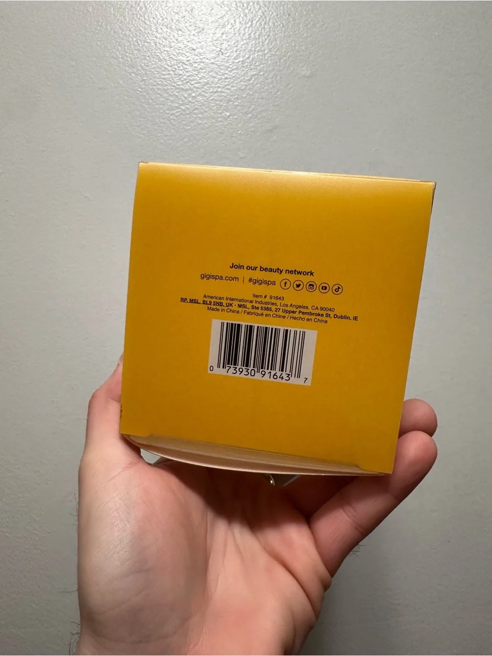 Gigi microwave wax